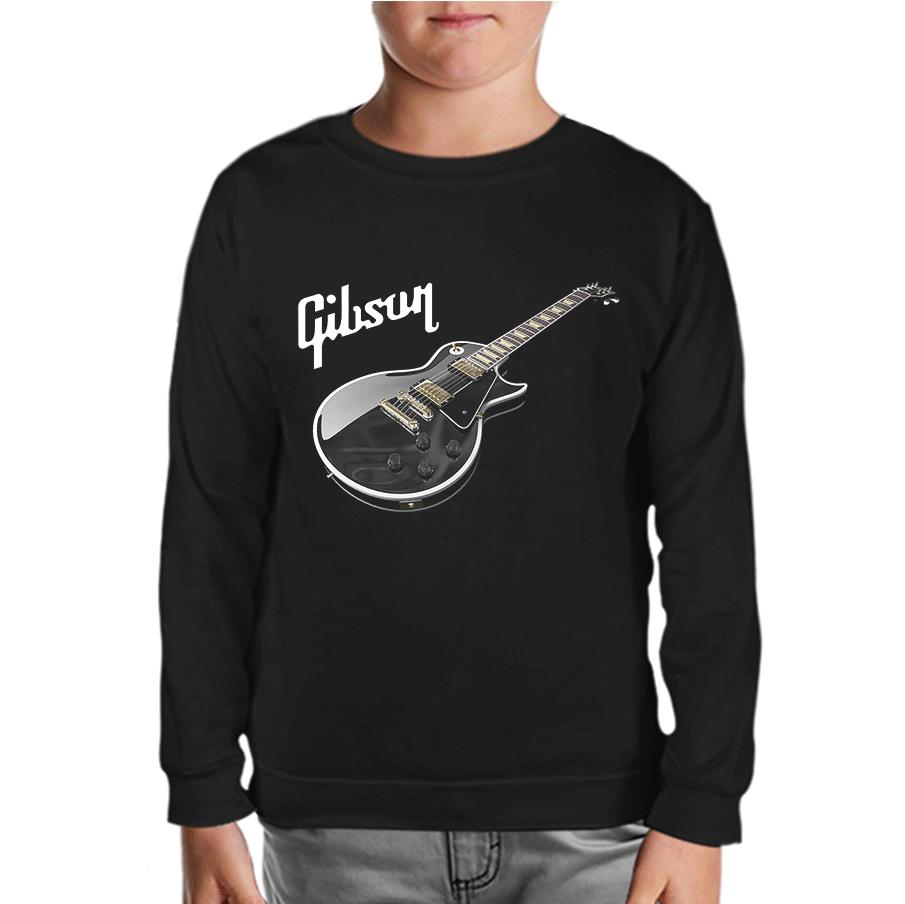 Gitar - Gibson 1 Siyah Çocuk Sweatshirt