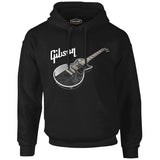 Gitar - Gibson 1 Siyah Erkek Fermuarsız Kapşonlu