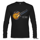 Gitar - Gibson - 1959 Siyah Erkek Sweatshirt