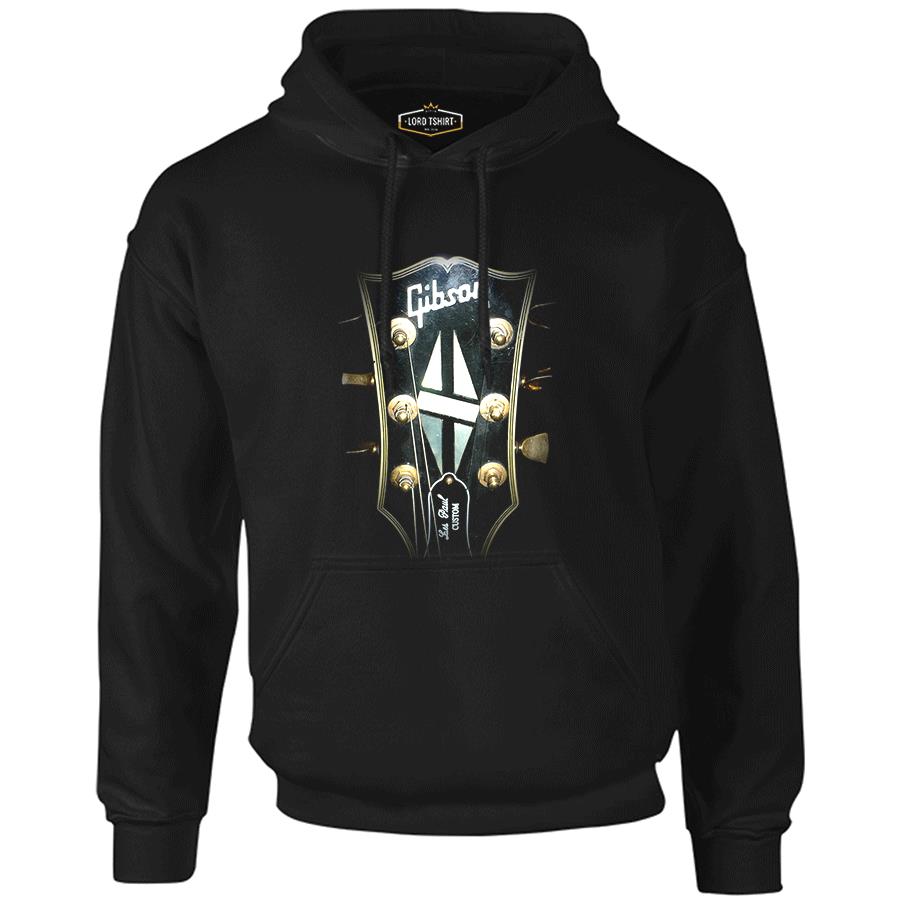 Guitar - Gibson 2 Black Men's Zipperless Hoodie