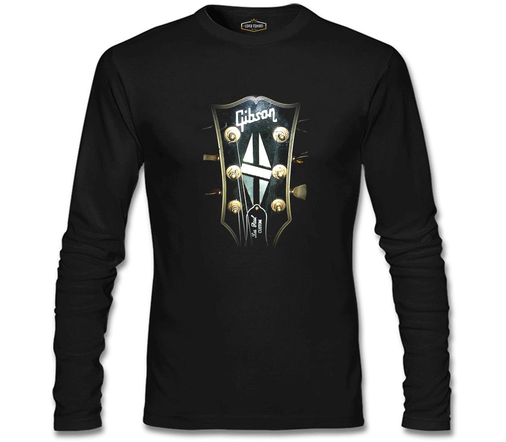 Gitar - Gibson 2 Siyah Erkek Sweatshirt