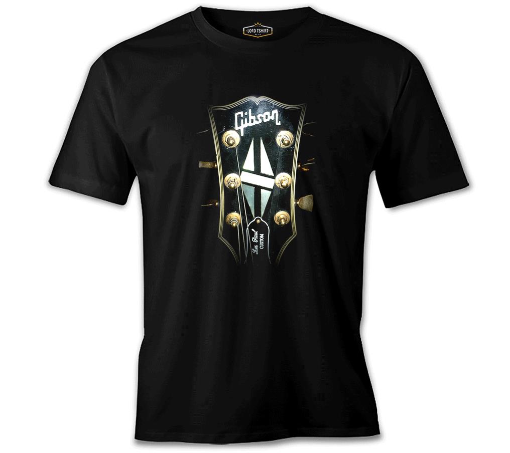 Gitar - Gibson 2 Siyah Erkek Tshirt