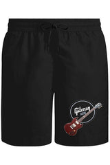 Gitar - Gibson - USA Unisex Siyah Şort