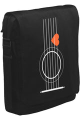 Guitar - Pena Unisex Black Messenger Bag 