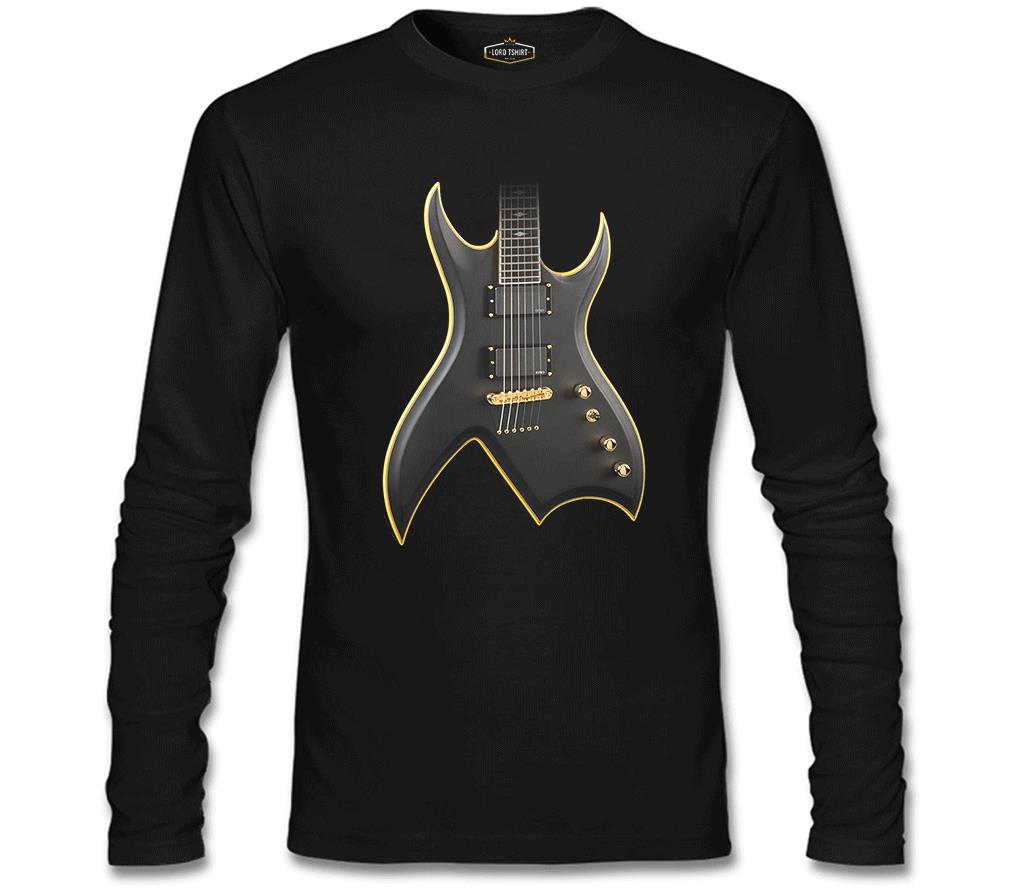 Gitar Siyah Erkek Sweatshirt