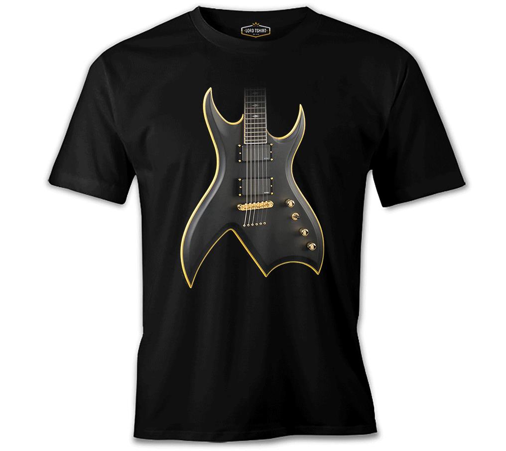 Gitar Siyah Erkek Tshirt