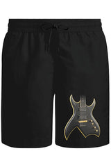 Gitar Unisex Siyah Şort