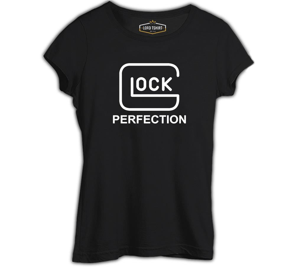 Glock Perfection Siyah Kadın Tshirt