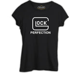 Glock Perfection Siyah Kadın Tshirt