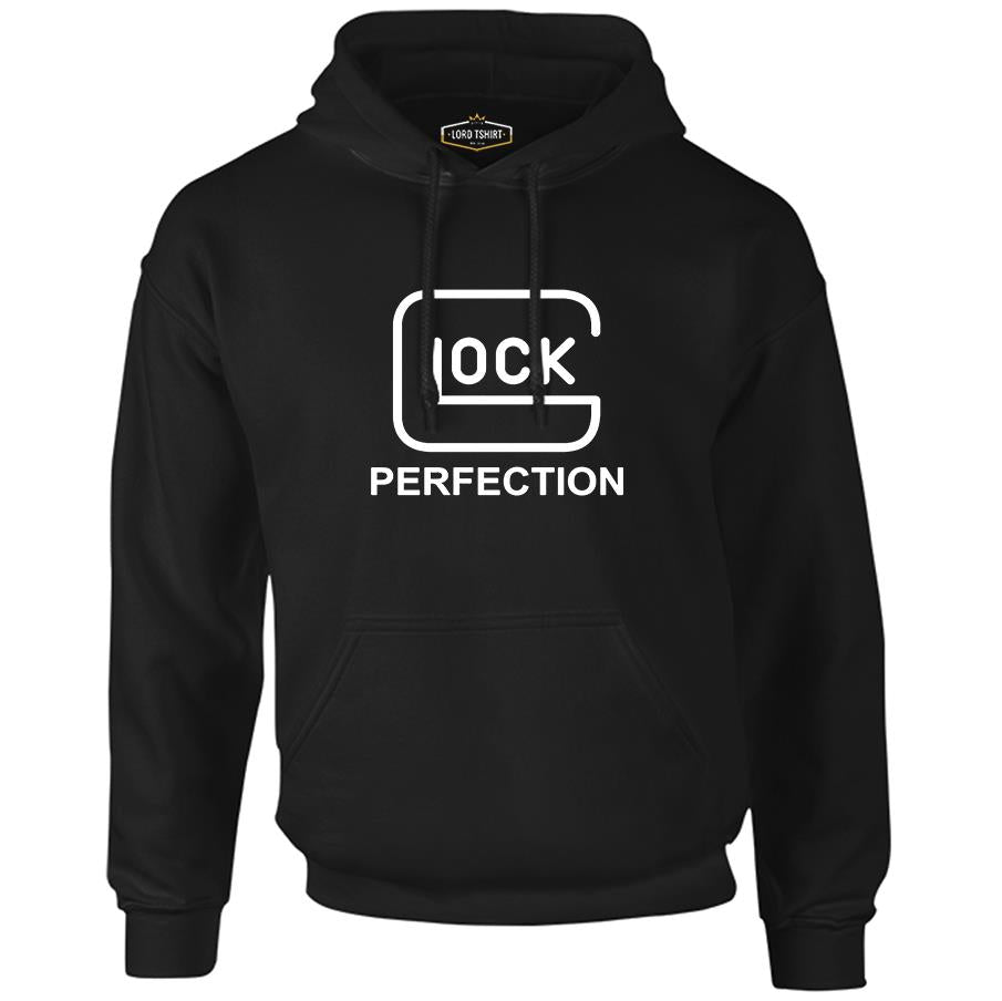 Glock Perfection Siyah Erkek Fermuarsız Kapşonlu