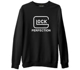 Glock Perfection  Siyah Erkek Kalın Sweatshirt