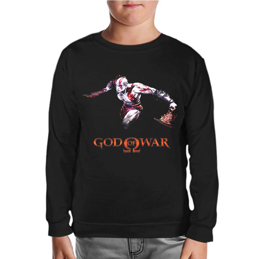 God of War 1 Black Kids Sweatshirt