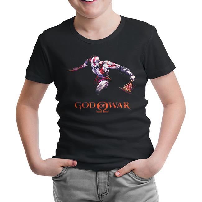 God of War 1 Siyah Çocuk Tshirt