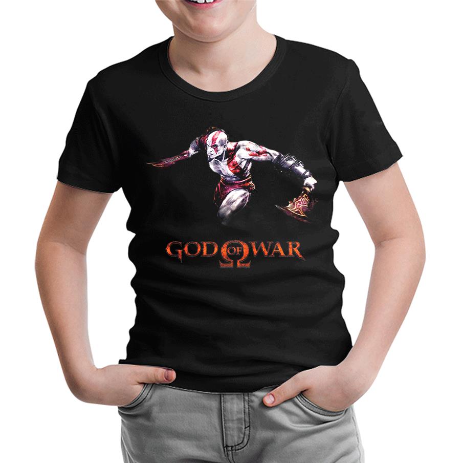 God of War 1 Siyah Çocuk Tshirt
