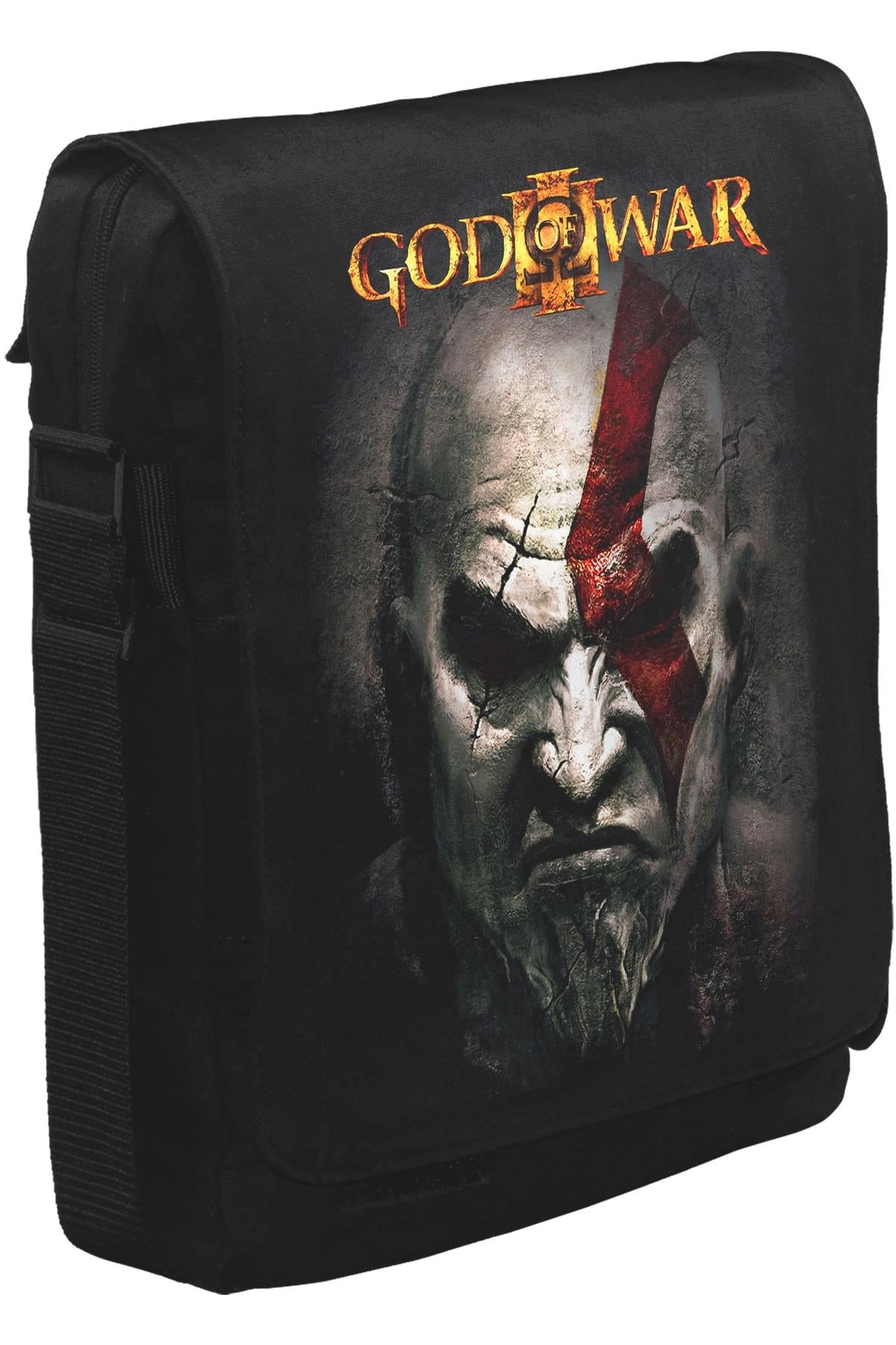 God of War 2 Unisex Siyah Postacı Çanta