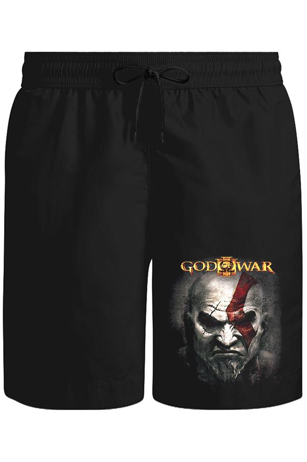 God of War 2 Unisex Siyah Şort