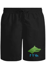 Göktürk Kurt II Unisex Siyah Şort