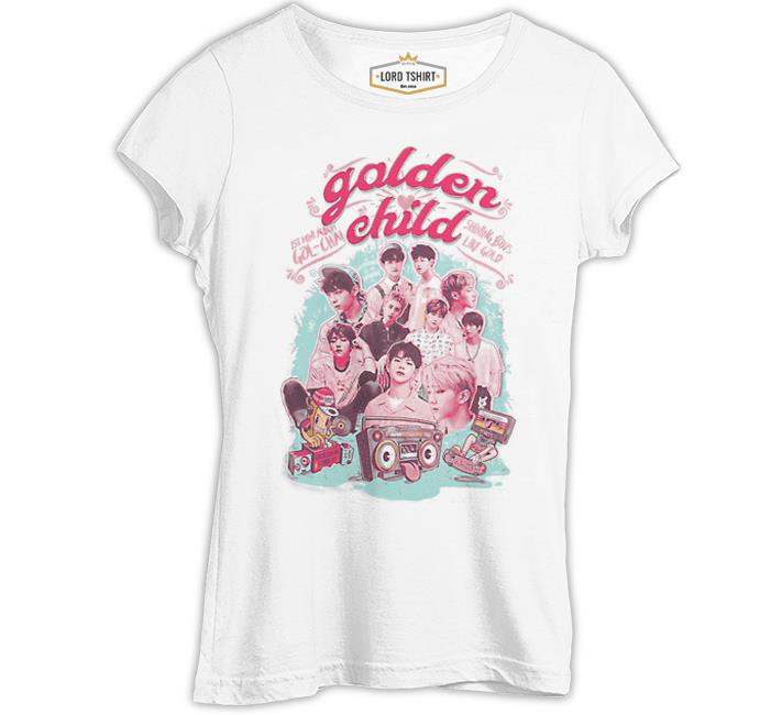 Golden Child - Shining Beyaz Kadın Tshirt