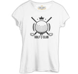 Golf Kulübü - Golf Club Beyaz Kadın Tshirt