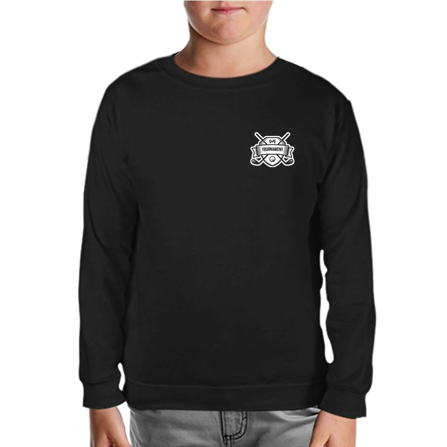 Golf Club - Tournament Black Kids Sweatshirt