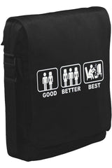 Good Better Best Unisex Siyah Postacı Çanta