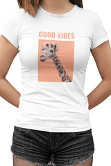 Good Vibes White Women's Tshirt