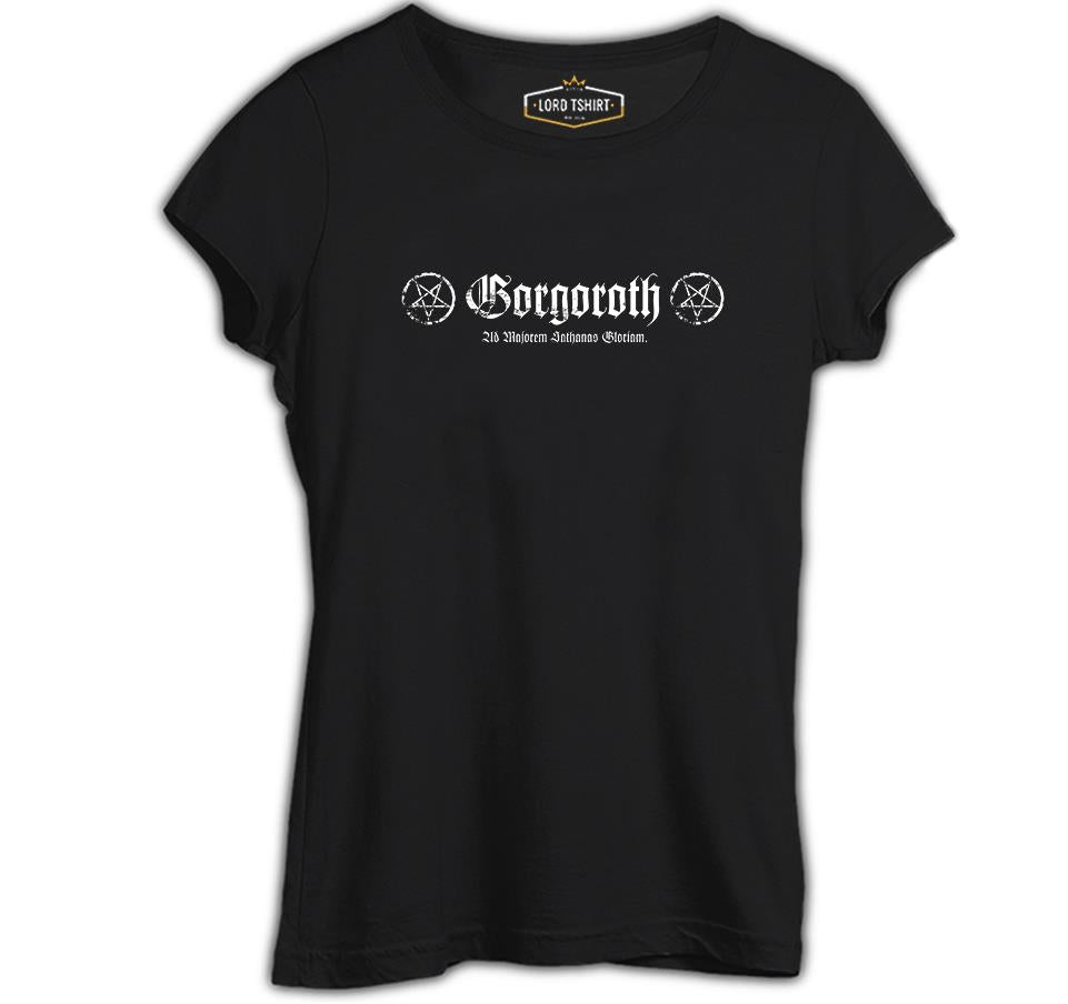 Gorgoroth - Logo Chest Black Women's Tshirt 