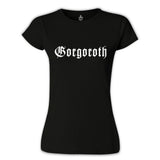 Gorgoroth - Logo Siyah Kadın Tshirt