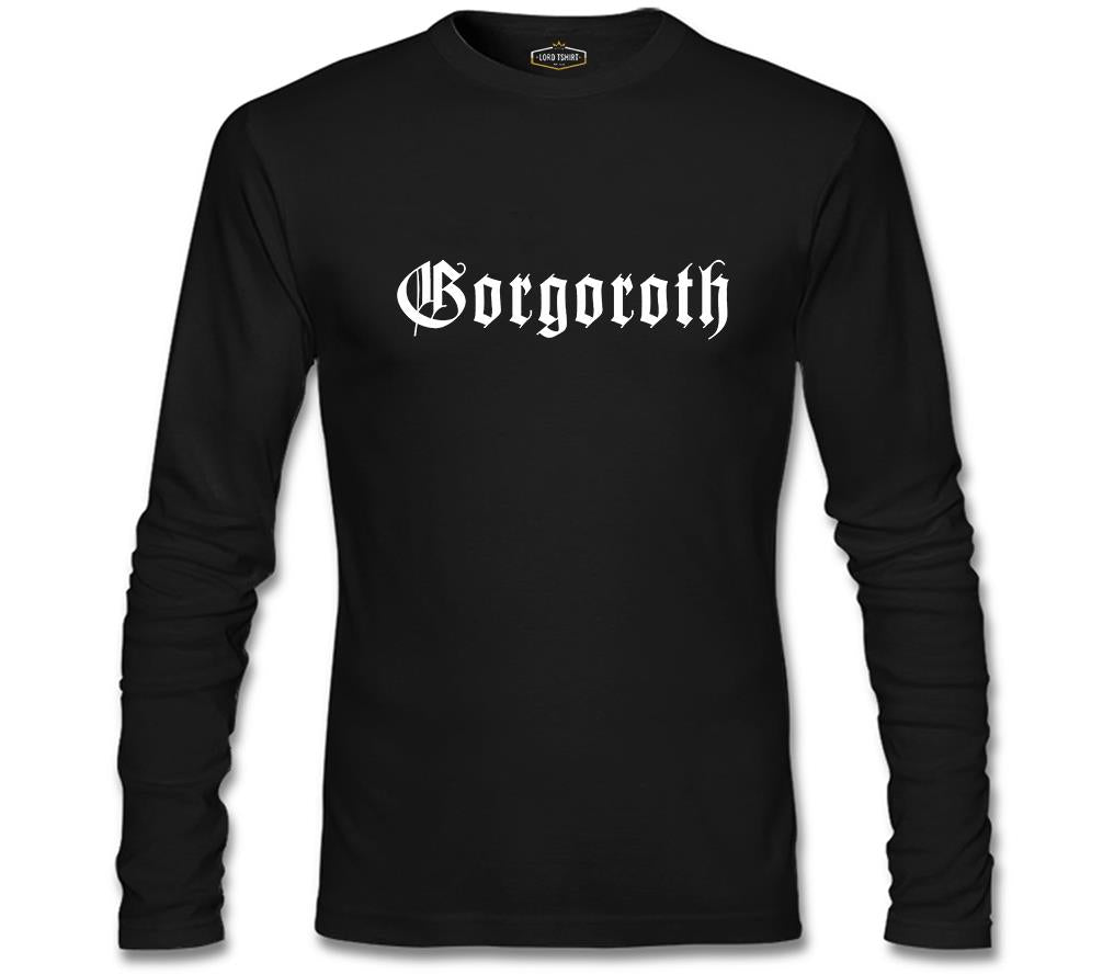Gorgoroth - Logo Siyah Erkek Sweatshirt