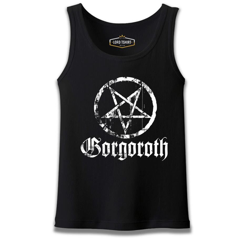 Gorgoroth - Pentagram Logo Siyah Erkek Atlet