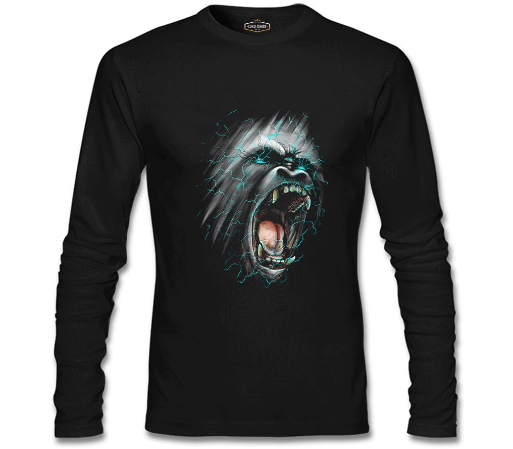 Goril Siyah Erkek Sweatshirt