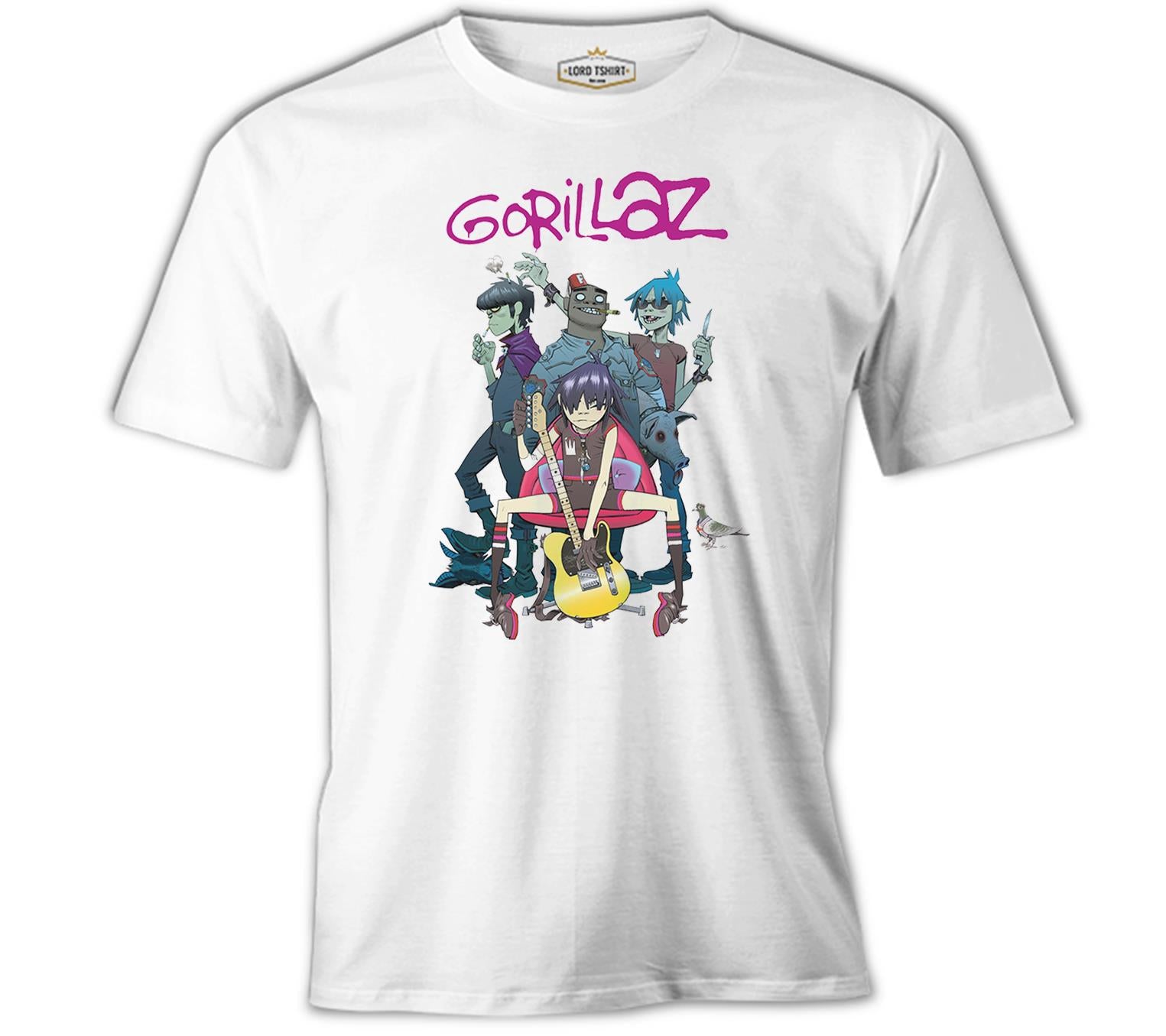 Gorillaz - Band White Men's Tshirt