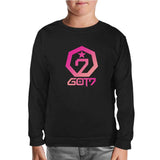GOT7 - Logo Star Siyah Çocuk Sweatshirt