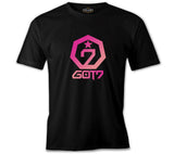 GOT7 - Logo Star Siyah Erkek Tshirt