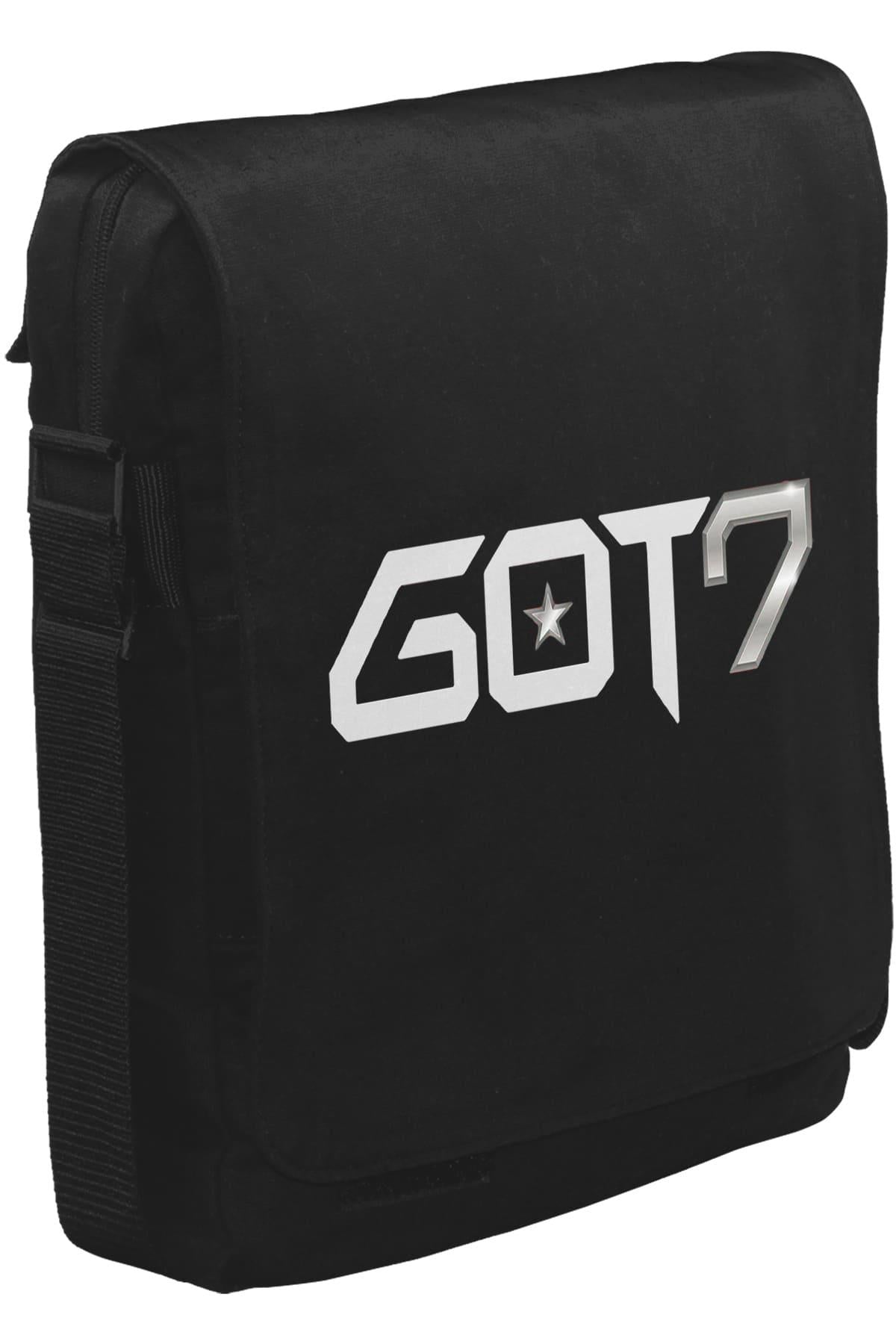 GOT7 - Logo Unisex Siyah Postacı Çanta