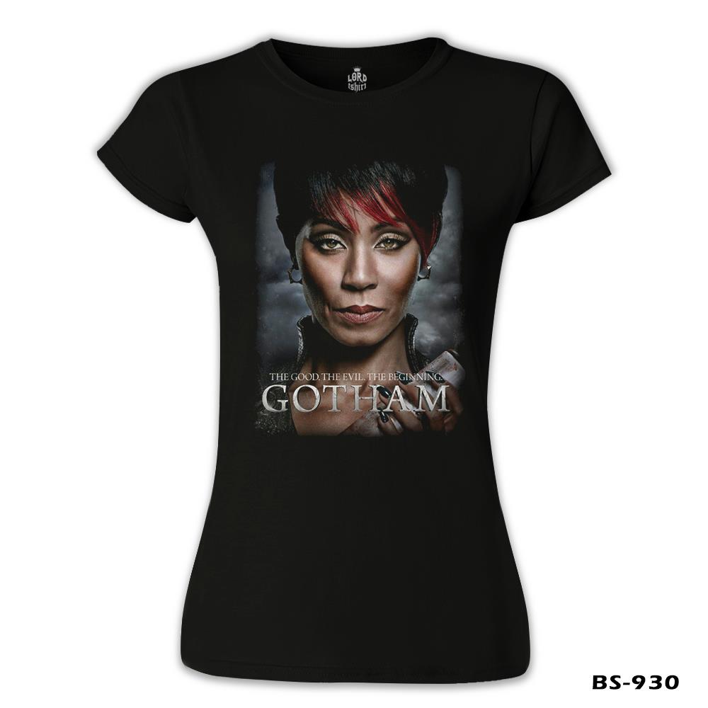 Gotham - The Beginning Siyah Kadın Tshirt