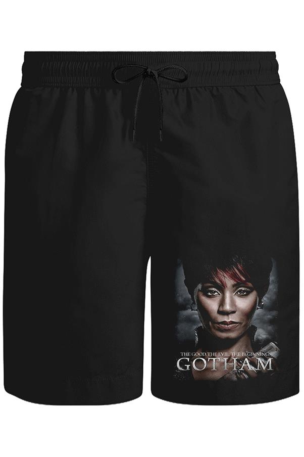 Gotham - The Beginning Unisex Siyah Şort