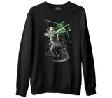 Guardians of Middle Earth - Legolas  Siyah Erkek Kalın Sweatshirt