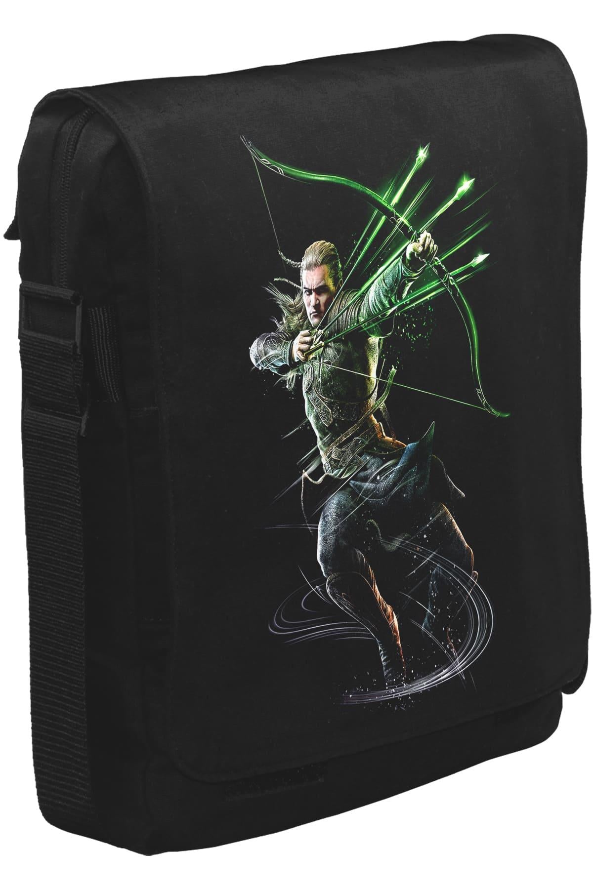 Guardians of Middle Earth - Legolas Unisex Siyah Postacı Çanta