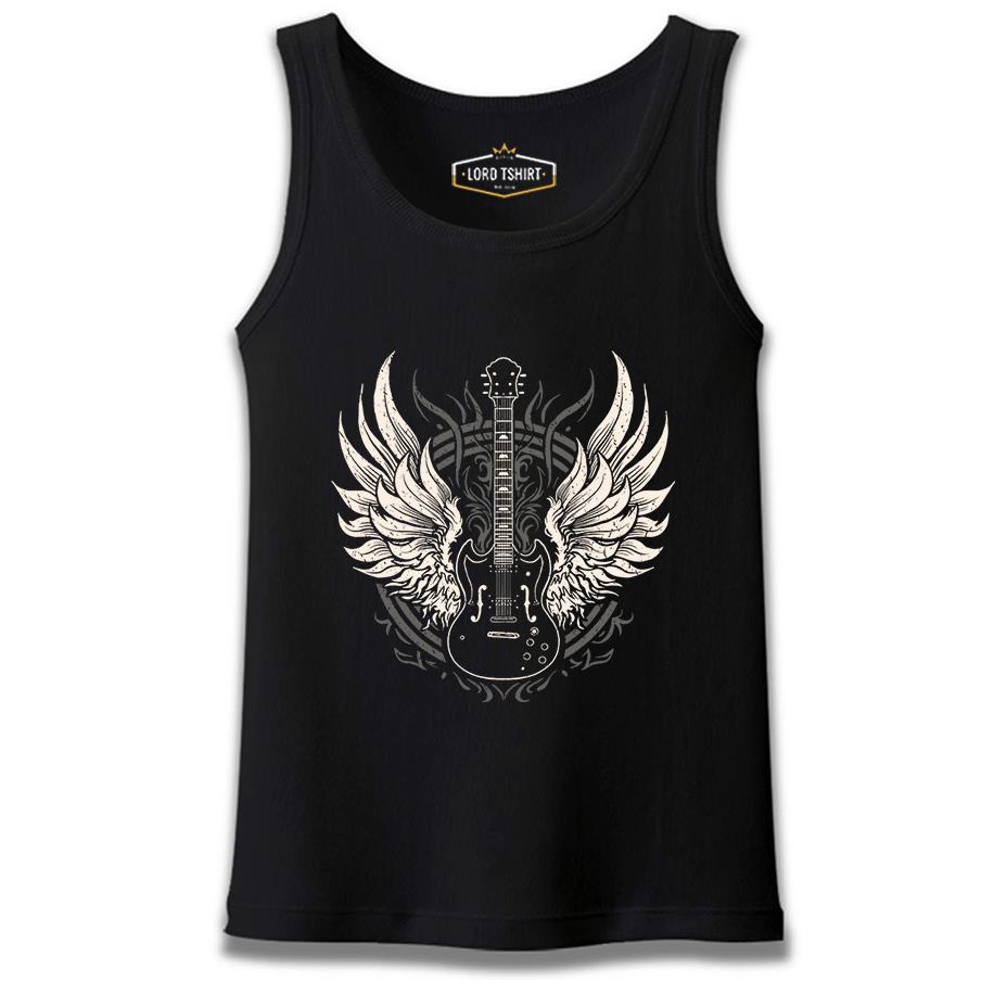 Guitar and the Wings Siyah Erkek Atlet