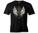 Guitar and the Wings Black Men's T-Shirt