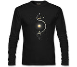 Güneş Yörünge Siyah Erkek Sweatshirt