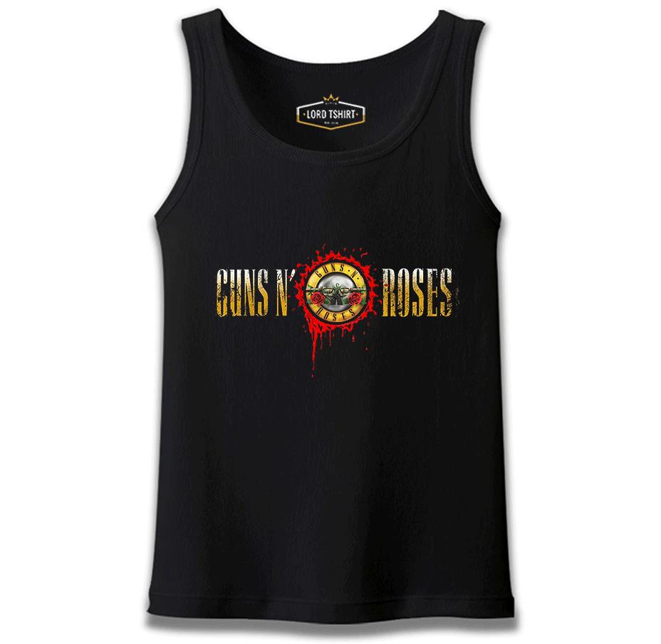 Guns N Roses - Drops Logo Black Men's Undershirt