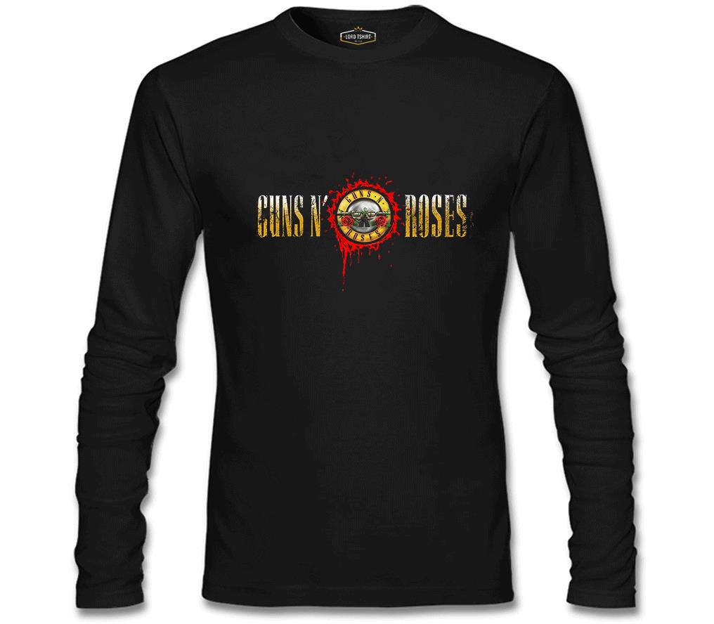 Guns N Roses - Drops Logo Black Men's Sweatshirt