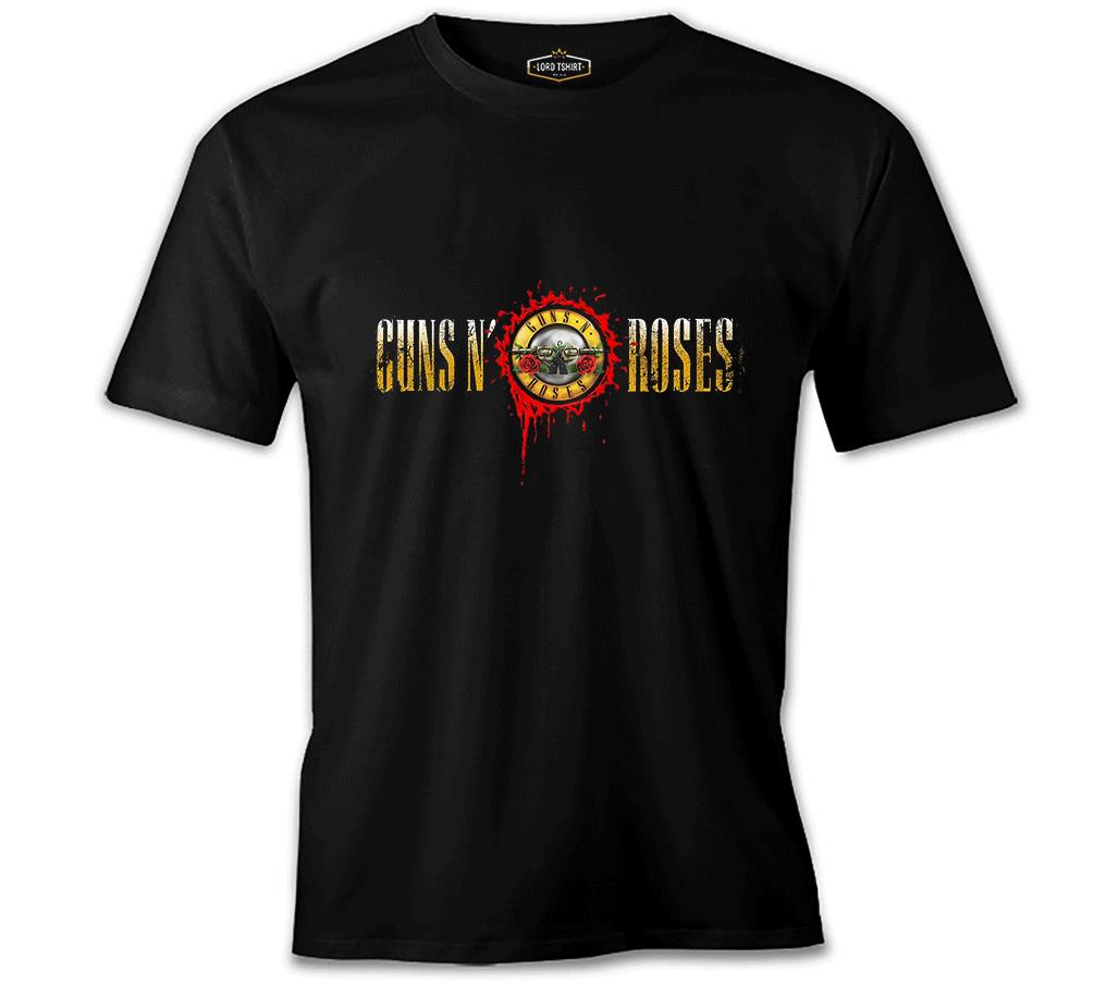 Guns N Roses - Drops Logo Black Men's Tshirt