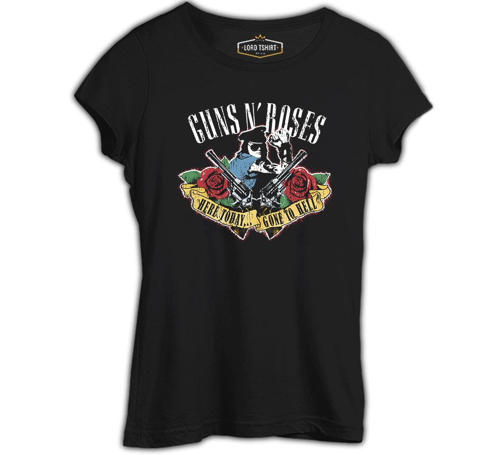 Guns N' Roses - Gone to Hell Siyah Kadın Tshirt