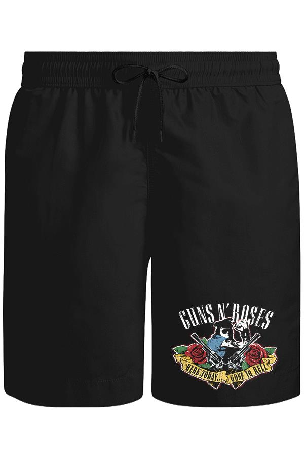 Guns N' Roses - Gone to Hell Unisex Siyah Şort