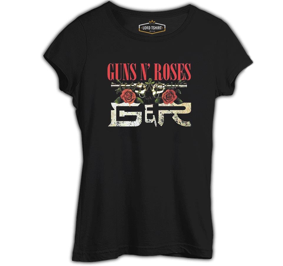 Guns N'Roses - Logo Siyah Bayan Tshirt