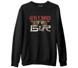Guns N'Roses - Logo Siyah Erkek Kalın Sweatshirt