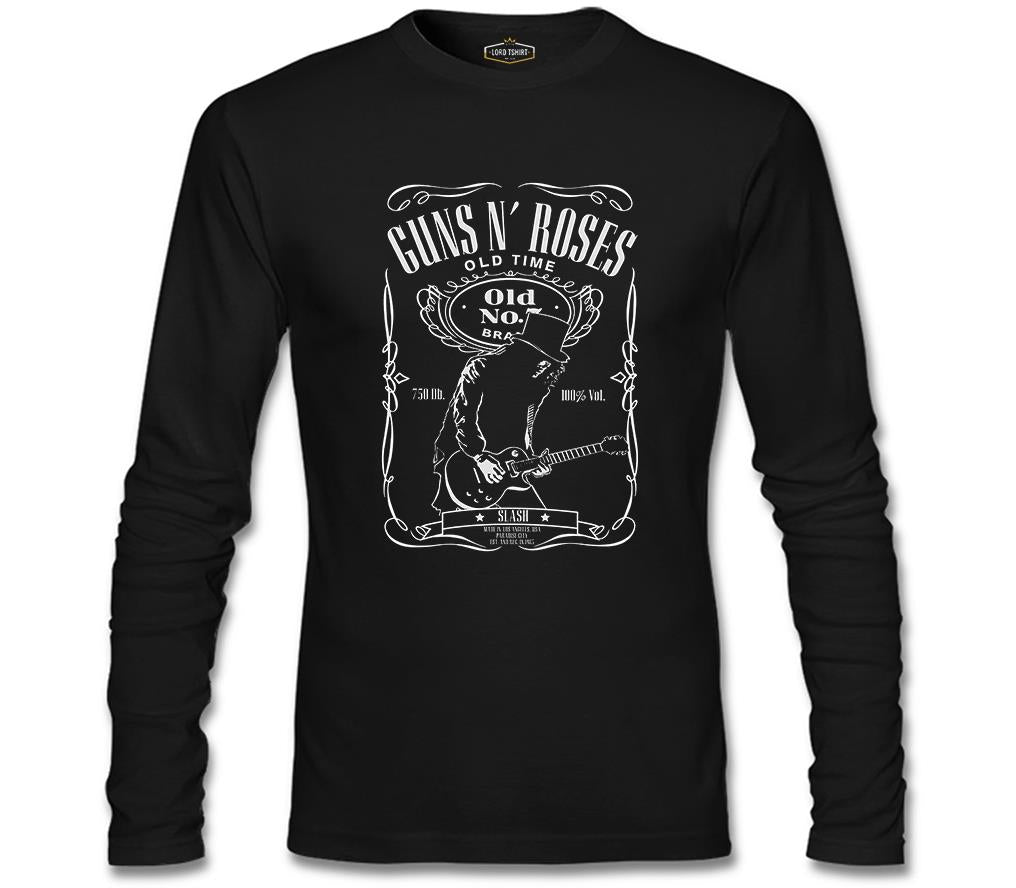 Guns N' Roses - Old Time Siyah Erkek Sweatshirt
